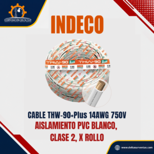 Cable THW-90 14 AWG Blanco