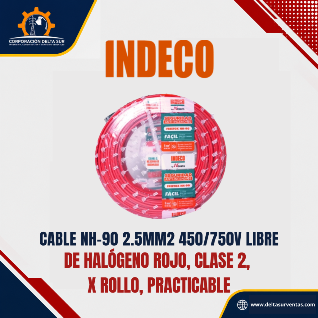 Cable NH-90 2.5mm2 Rojo