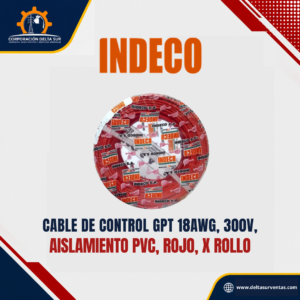 Cable de Control GPT 18 AWG Rojo Indeco