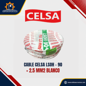 Cable LSOH-90 2.5mm2 Blanco Celsa