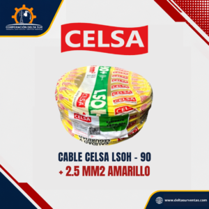 Cable LSOH-90 2.5mm2 Amarillo Celsa