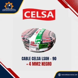 Cable LSOH-90 4mm2 Negro Celsa