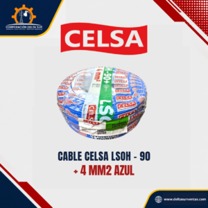 Cable LSOH-90 4mm2 Azul Celsa