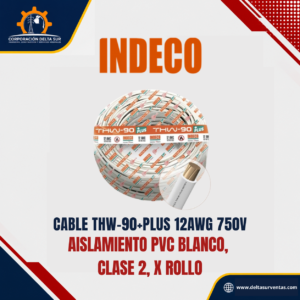 Cable THW-90 12 AWG Blanco