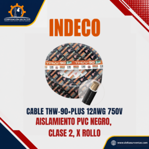 Cable THW-90 12 AWG Negro