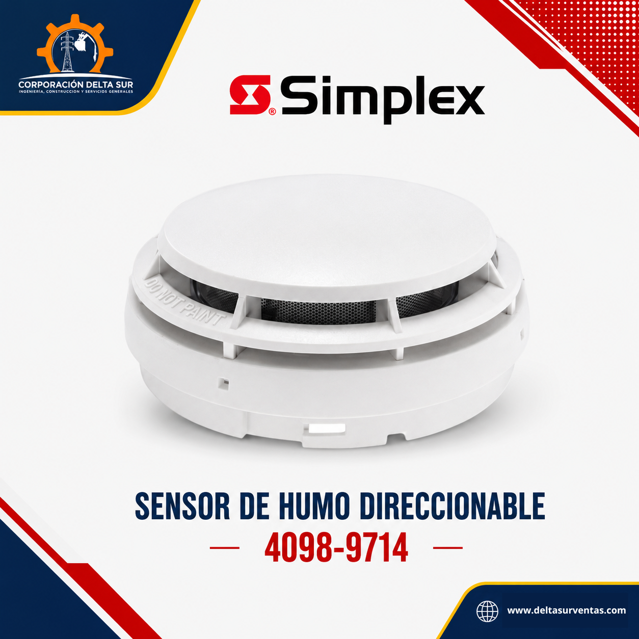 SENSOR DE HUMO DIRECCIONABLE – SIMPLEX 4098-9714