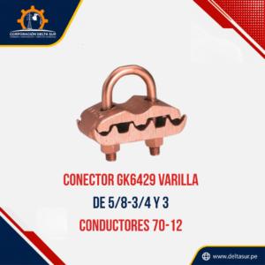 CONECTOR GK6429 VARILLA DE 5/8-3/4 Y 3 CONDUCTORES 70-12     F.