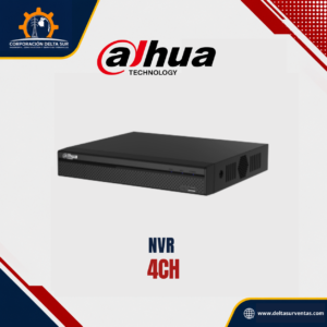 GRABADOR NVR 4K, 4CH HASTA 8MP 80MBPS 1HDD HASTA 8TB - DAHUA NVR1104HS-S3/H
