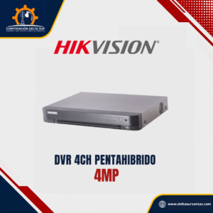 DVR HIKVISION 4 CANALES ACUSENSE 1080P - 3K