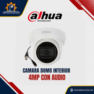 CAMARA DOMO INTERIOR 4MP CON AUDIO