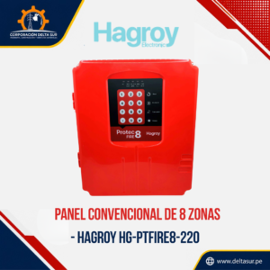 PANEL CONVENCIONAL DE 8 ZONAS - HAGROY HG-PTFIRE8-220