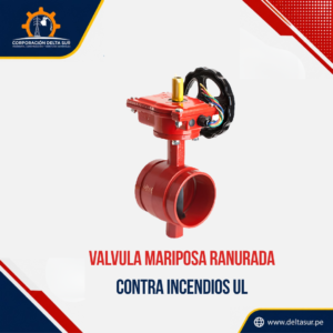 VALVULA MARIPOSA RANURADA CONTRA INCENDIOS UL