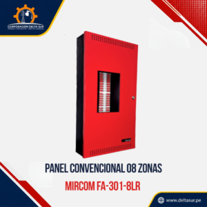 panel incendios mircom fa-301-8lr convencional