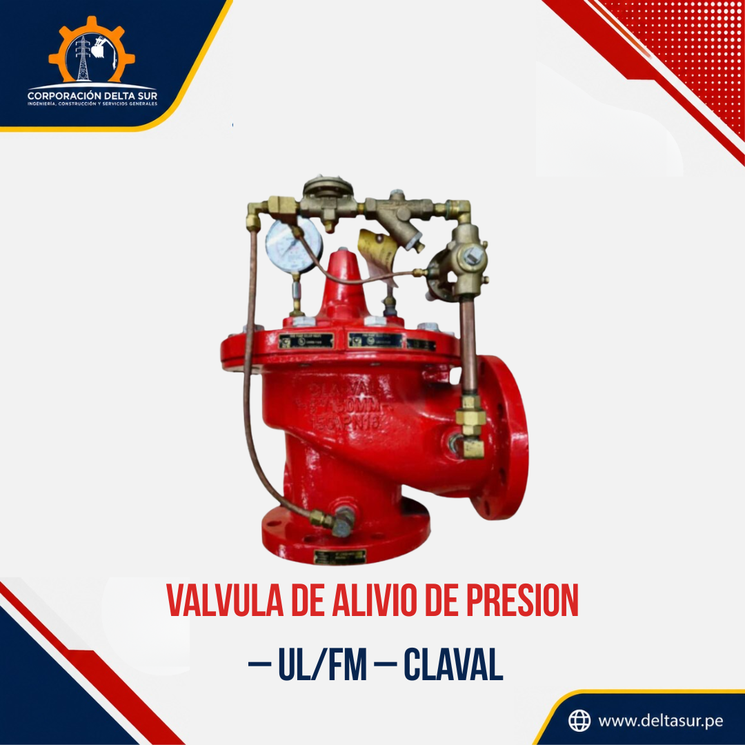 VALVULA DE ALIVIO DE PRESION - UL/FM-CLAVAL