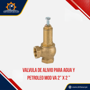 VALVULA DE ALIVIO PARA AGUA Y PETROLEO MOD VA 2"X 2"