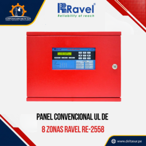panel contra incendio ravel re-2558 8 zonas ul
