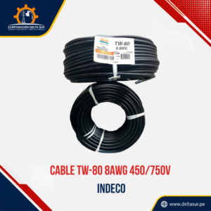 CABLE TW-80 8AWG 450/750V – INDECO  F.