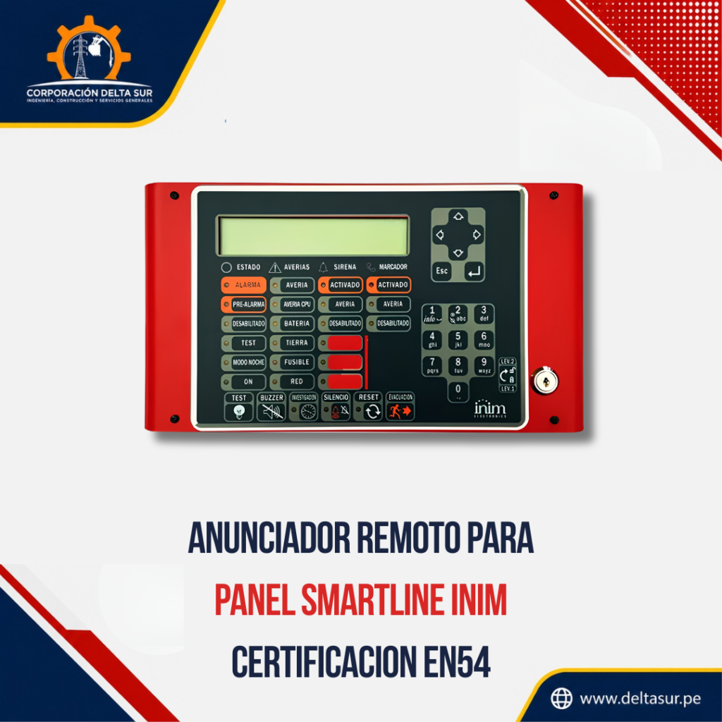 Anunciador remoto inim smartline repetidor de alarma